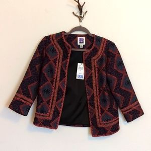 Sui By Anna Sui Blazer Maribel Woven Tapestry NWT